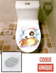 Housse de toilette - Décoration abattant wc Osselait - Cubone Watercolor