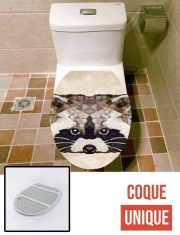 Housse de toilette - Décoration abattant wc cute racoon