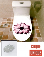 Housse de toilette - Décoration abattant wc Daisy Burgundy
