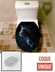 Housse de toilette - Décoration abattant wc Dark Lion