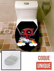 Housse de toilette - Décoration abattant wc Deadpool Unicorn