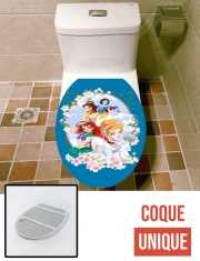 Housse de toilette - Décoration abattant wc Disney Princess Feat Sailor Moon