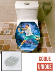 Housse de toilette - Décoration abattant wc Djokovic Painting art