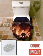 Housse de toilette - Décoration abattant wc Doom Devil Battle