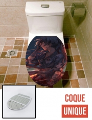 Housse de toilette - Décoration abattant wc dororo art fan