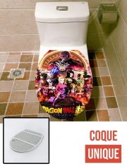 Housse de toilette - Décoration abattant wc Dragon Ball X Avengers