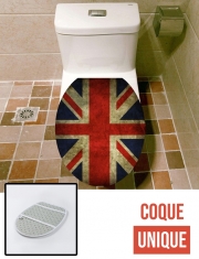 Housse de toilette - Décoration abattant wc Drapeau Britannique Vintage