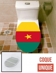 Housse de toilette - Décoration abattant wc Drapeau Cameroun