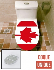 Housse de toilette - Décoration abattant wc Drapeau Canada