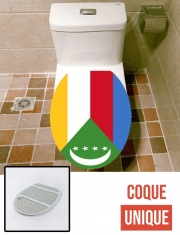 Housse de toilette - Décoration abattant wc Drapeau Comores