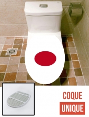 Housse de toilette - Décoration abattant wc Drapeau Japon