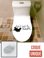 Housse de toilette - Décoration abattant wc Dumbo - Ne pas voler juste Soar