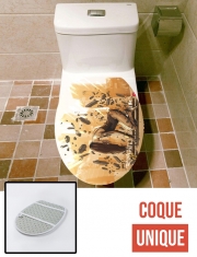Housse de toilette - Décoration abattant wc Egyptian Goddess Anubis