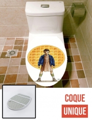 Housse de toilette - Décoration abattant wc Eleven gauffre