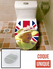 Housse de toilette - Décoration abattant wc Elizabeth 2 Uk Queen