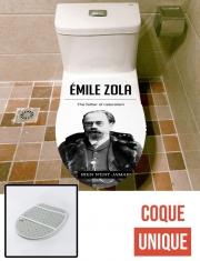 Housse de toilette - Décoration abattant wc Emile Zola