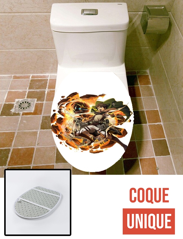 Housse de toilette - Décoration abattant wc Eren Titan