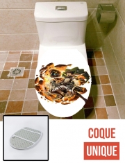 Housse de toilette - Décoration abattant wc Eren Titan