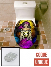 Housse de toilette - Décoration abattant wc Esmeralda une prière