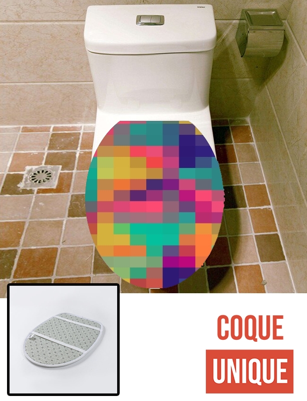 Housse de toilette - Décoration abattant wc Exotic Mosaic