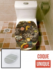 Housse de toilette - Décoration abattant wc Fallout Painting Nuka Coca
