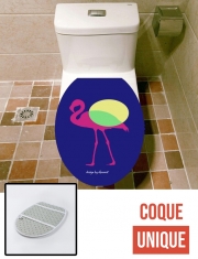 Housse de toilette - Décoration abattant wc FlamingoPOP