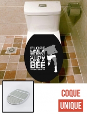 Housse de toilette - Décoration abattant wc Float like a butterfly Sting like a bee