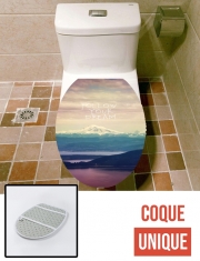 Housse de toilette - Décoration abattant wc follow your dream
