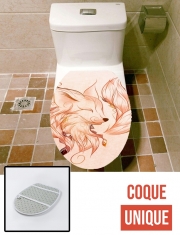 Housse de toilette - Décoration abattant wc Fox