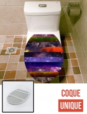 Housse de toilette - Décoration abattant wc Galaxy Strips
