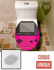 Housse de toilette - Décoration abattant wc GameBoy Color Rose