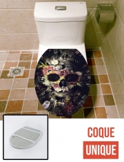Housse de toilette - Décoration abattant wc Garden Skull