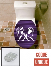 Housse de toilette - Décoration abattant wc Gémeaux - Signe du zodiac