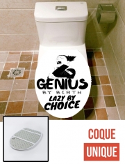 Housse de toilette - Décoration abattant wc Genius by birth Lazy by Choice Shikamaru tribute
