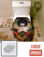 Housse de toilette - Décoration abattant wc Ghost in the shell Fan Art