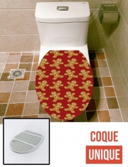 Housse de toilette - Décoration abattant wc Pain d'épice