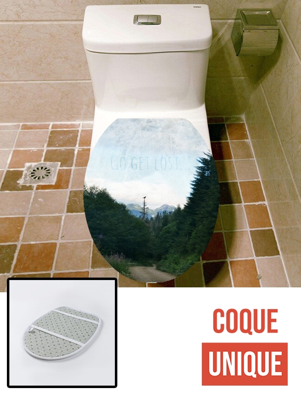 Housse de toilette - Décoration abattant wc Go Get Lost