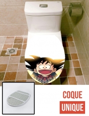 Housse de toilette - Décoration abattant wc Goku Kid happy america