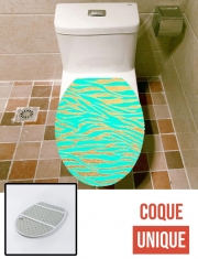 Housse de toilette - Décoration abattant wc GOLD OCEANDRIVE