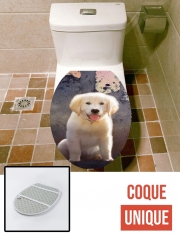 Housse de toilette - Décoration abattant wc Golden Retriever Puppy