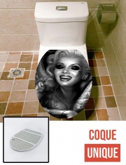 Housse de toilette - Décoration abattant wc Goth Marilyn
