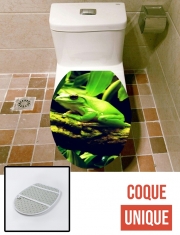 Housse de toilette - Décoration abattant wc Green Frog