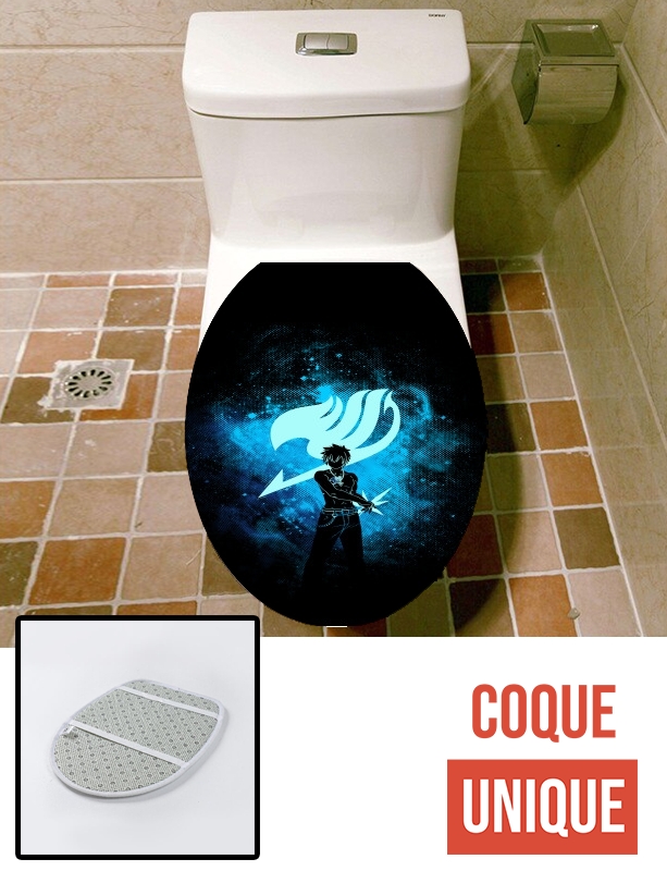Housse de toilette - Décoration abattant wc Grey Fullbuster - Fairy Tail