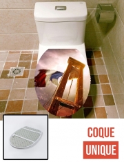 Housse de toilette - Décoration abattant wc Guillotine