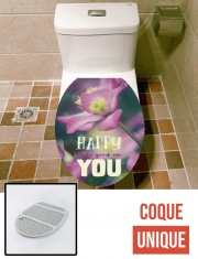 Housse de toilette - Décoration abattant wc Happy Looks Good on You
