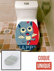 Housse de toilette - Décoration abattant wc Happy propaganda