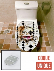 Housse de toilette - Décoration abattant wc Harlequinn