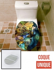 Housse de toilette - Décoration abattant wc Bonjour Maléfique
