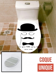 Housse de toilette - Décoration abattant wc Hercules Poirot Quotes
