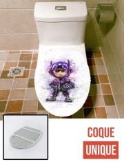 Housse de toilette - Décoration abattant wc Hiro